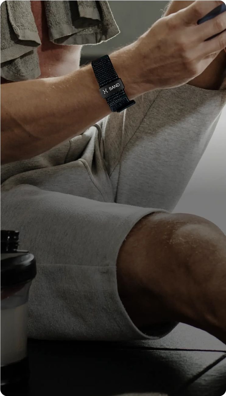Hume-Band-App zeigt den Metabolic-Momentum-Wert zusammen mit weiteren Tageswerten